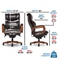 La-Z-Boy Trafford Faux Leather Executive Big & Tall Chair, 400 lb. Capacity, Vino Brown (45782OSS)