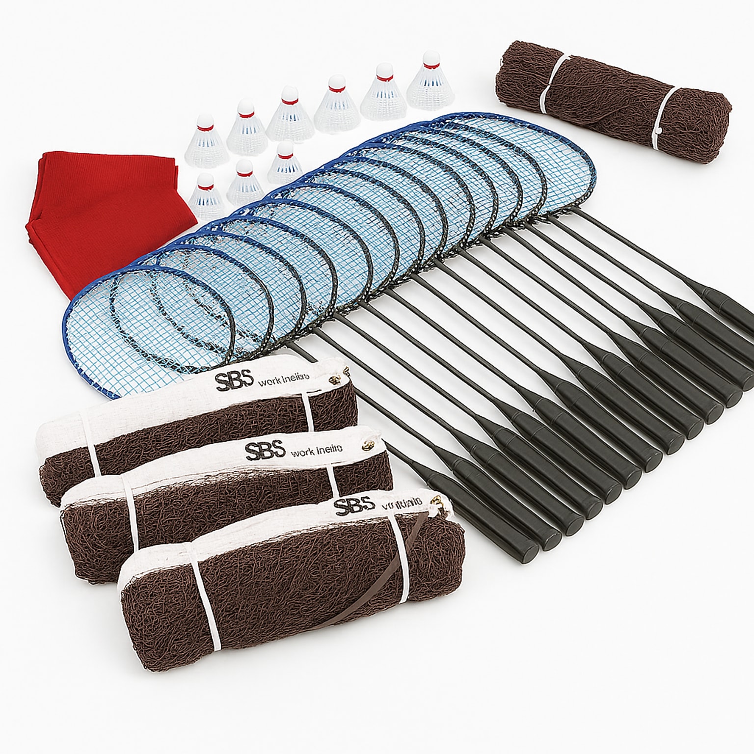 S&S Worldwide Badminton Easy Pack, Assorted Colors, 34/Pack (W12399)