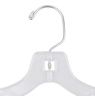 Nahanco 12" Plastic Super Heavy Weight Dress Hanger, Clear, 100/Carton (412)