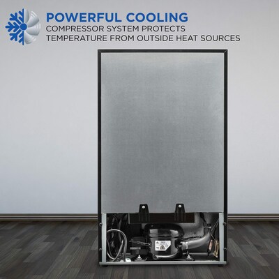 Ivation Freestanding Mini Fridge w/ Glass Door, 101 Can Capacity, Stainless Steel (IVABC1010SS)