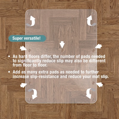 Floortex Slip-Resistant Chair Mat Pads, 45/Pack (NPPDFLAD0001)