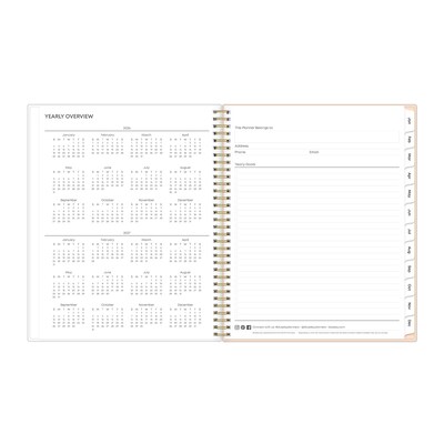 2026 Blue Sky Natalya 8.5" x 11"  Weekly & Monthly Planner, Plastic Cover, Multicolored (148764-26)