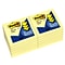 Post-it Pop Up Sticky Notes, 3 x 3 in., 12 Pads, 100 Sheets/Pad, Canary Yellow, The Original Post-it