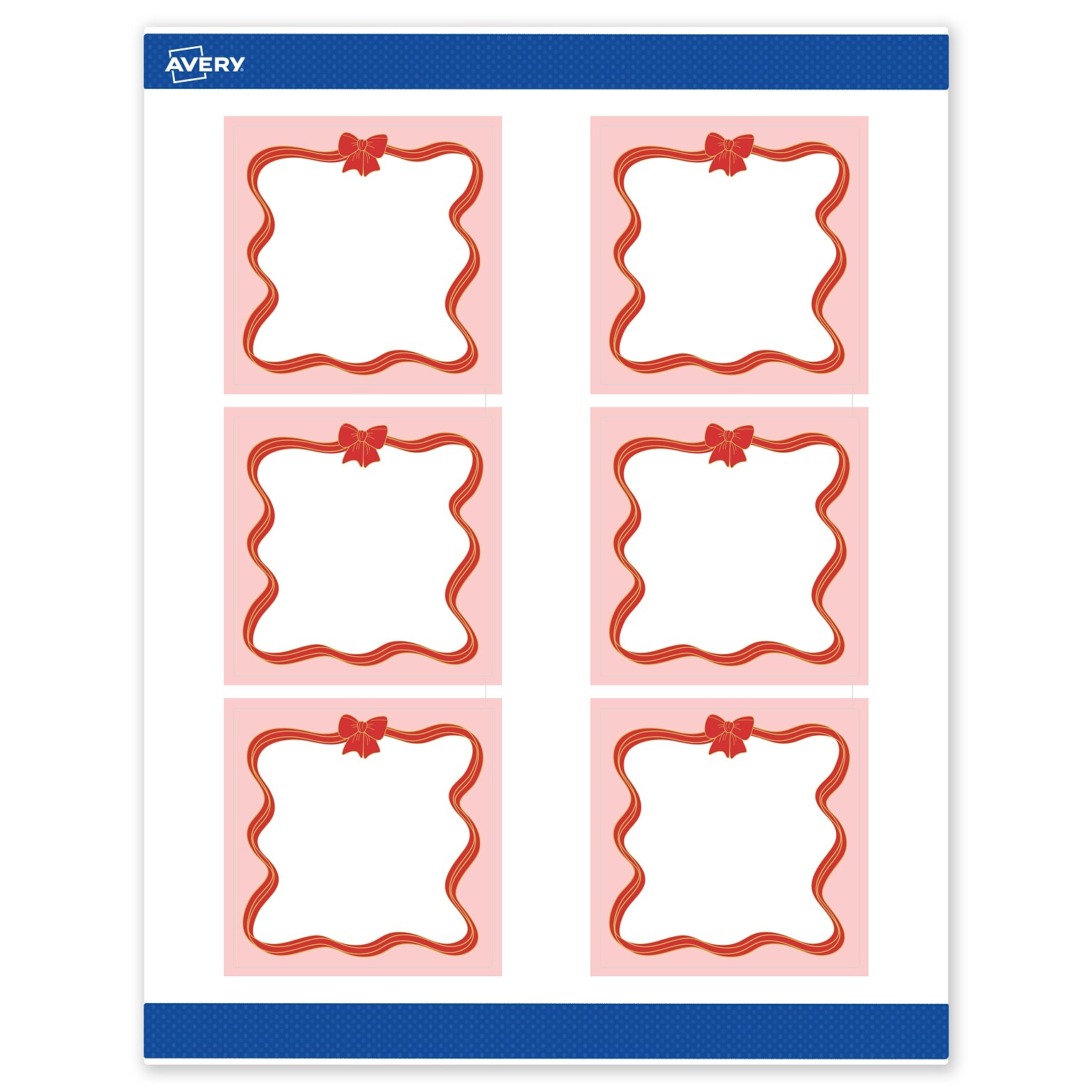 Avery Square Multipurpose Labels, 3 x 3, White, 60/Pack (19479370568)