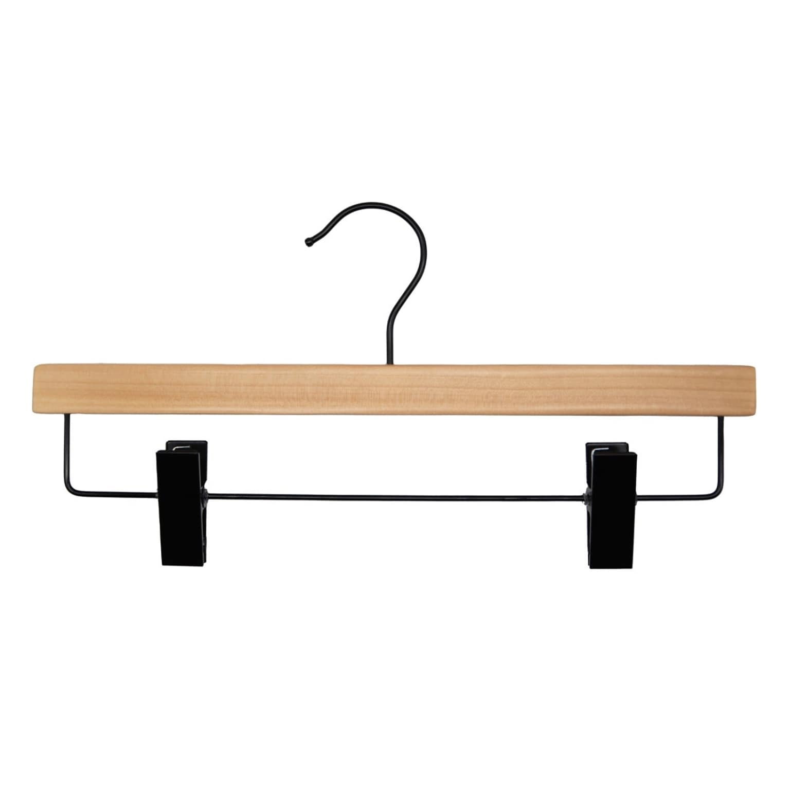 Nahanco Wood Clothes Hangers, Natural, 100/Carton (21014RCBH)