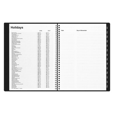 2026–2027 Staples 8 x 11 Academic Weekly and Monthly Planner, Black (ST23572-27)