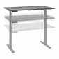 Bush Business Furniture Move 60 27"-48" Adjustable Standing Desk, Platinum Gray/Cool Gray Metallic (M6S4824PGSK)