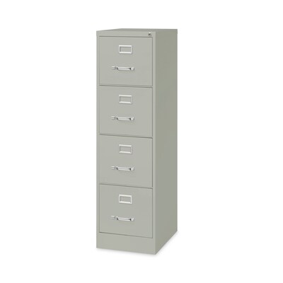 Alera Vertical Letter File Cabinet, 4 Letter-Size File Drawers, Light Gray, 15 x 22 x 52