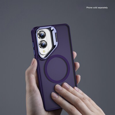 SaharaCase Venture Series Kickstand MagSafe Phone Case for Samsung Galaxy S25 Edge, Shock Absorbing, Purple Orchid (CP00830)
