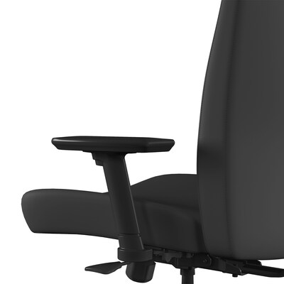 Union & Scale™ Workplace2.0™ Task Chair Upholstered 2D, Adjustable Arms, Iron Ore Fabric, Synchro Tilt (54144)