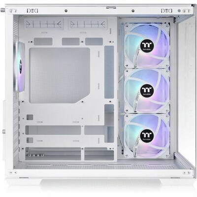 Thermaltake View 380 TG ARGB Mid Tower Gaming Computer Case, Snow (CA-1Z2-00M6WN-00)