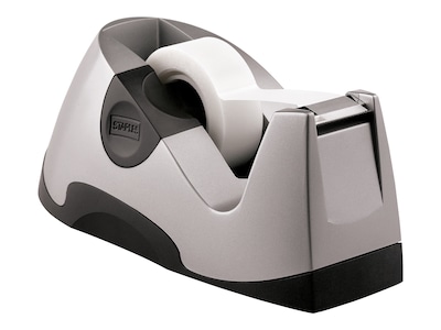 Staples Desktop Tape Dispenser, Silver – Executive Metal Dispenser for Office Desks & Workstations