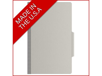 Medical Arts Press Pressboard Classification Folder, 2" Expansion, Legal Size, Gray, 25/Box (DV-T52-02-3GRY)