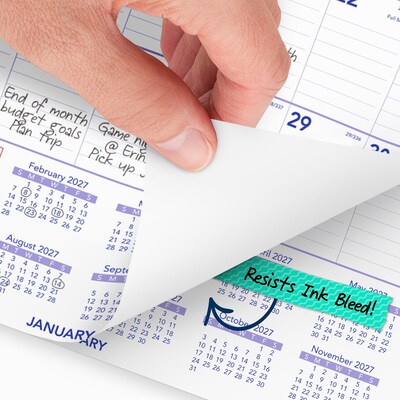 2027 AT-A-GLANCE 12 x 17 Monthly Wall Calendar, White/Purple (PM2-28-27)