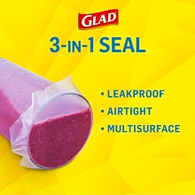 Glad Pressn Seal Plastic Food Wrap, 70 Sq. Ft. Roll, 12 Boxes/Carton (70441)