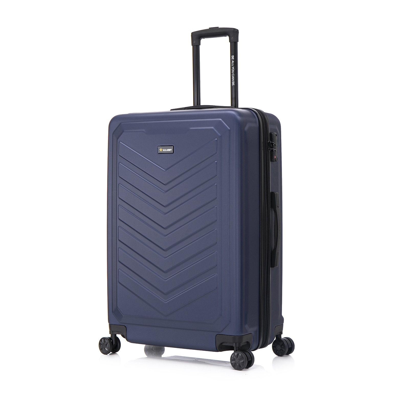 US Army FOX PRO 28 Hardside Suitcase, 4-Wheeled Spinner, TSA Checkpoint Friendly, Blue (USLFPRO00L-BLU)