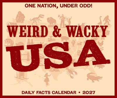 2027 Willow Creek Weird & Wacky USA  5.4" x 6.2" Day-to-Day Calendar (65075)