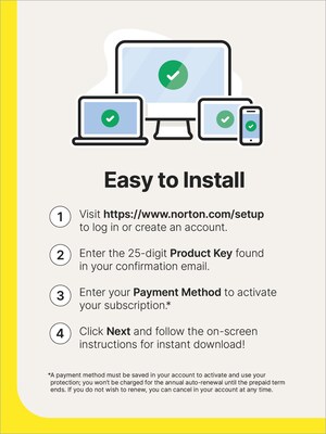 Norton 360 Deluxe Antivirus Software for 5 Devices with Auto-Renewal (21462303)