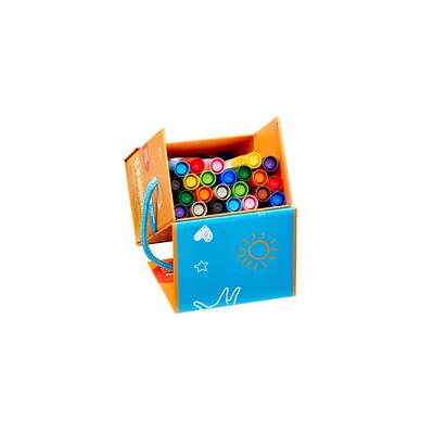 CARIOCA Baby Washable Kids Markers, Rounded Nib, Assorted Colors, 24/Set (CRA46817)