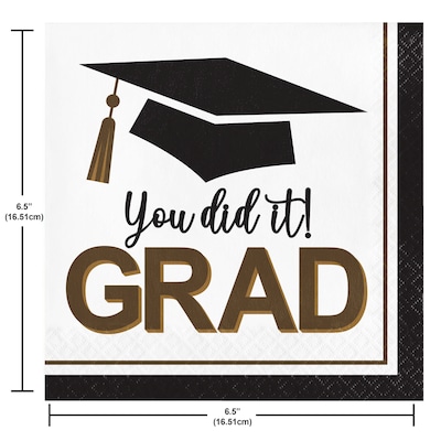 Say Hooray! Graceful Grad Graduation Disposable Tableware Set, 49/Pack (DTC9638E2A)