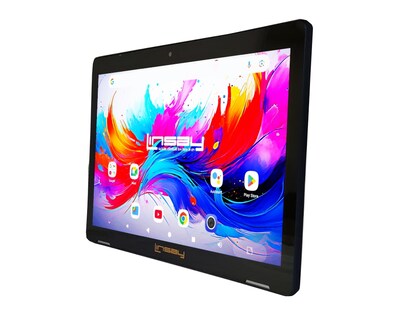 LINSAY F10 Series 10.1" Tablet, Wi-Fi, Octa Core, 256GB eMMC, Android 15, Pink Glaze Marble Case (F10IPGCPINKPLUS)