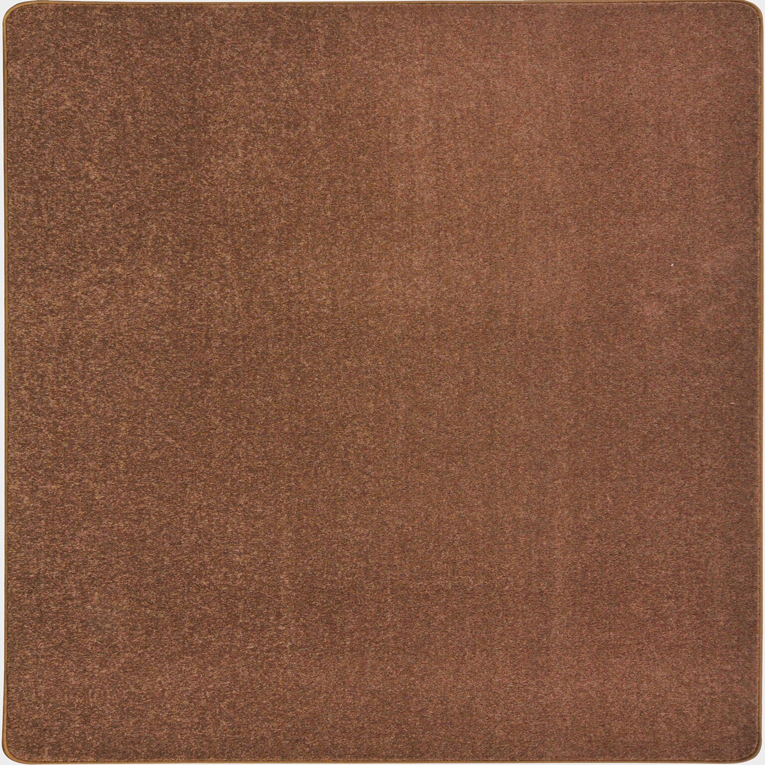 Joy Carpets Endurance Polyester 6 x 6 Machine Tufted Rug, Brown (80P-10)