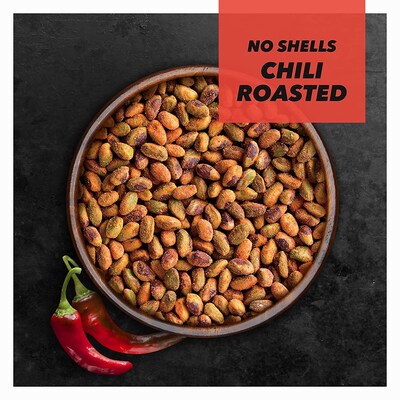 Wonderful No Shells Pistachios, Chili Roasted, 2.25 Oz., 8/Box (CR0146A25M1)