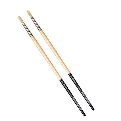 da Vinci CHUNEO Oil Synthetic Hog Round Brush, 2 /Pack (DVXVA772910-2)