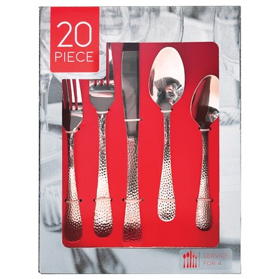 EuroHome Stainless Steel Cutlery Set, 20 Piece (DKN2105)