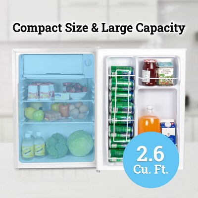 Igloo IRF26WH6A 2.6 Cu. Ft. Classic Compact Single Door Refrigerator Freezer, White