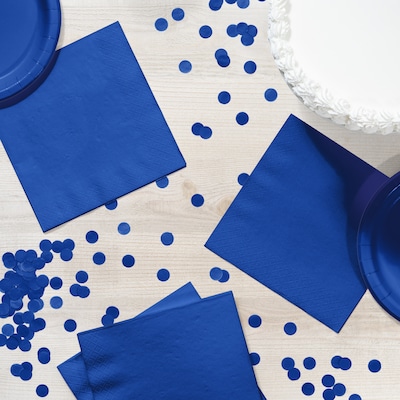 Creative Converting Touch of Color Dinner Napkins, 3-ply, Cobalt Blue, 250/Carton (593147B)