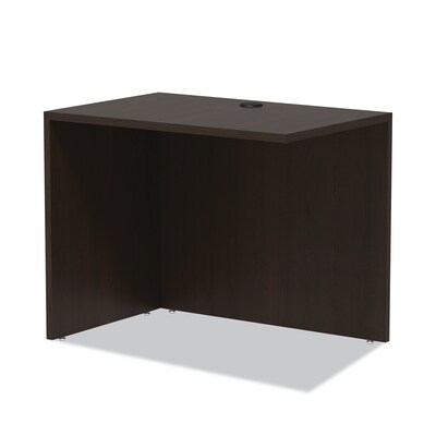 Alera Valencia Series Reversible Return/bridge Shell, 35w X 23 5/8d, Espresso