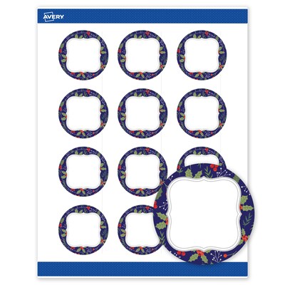 Avery Circle Multipurpose Labels, 2 Dia., White, 120/Pack (19479370627)