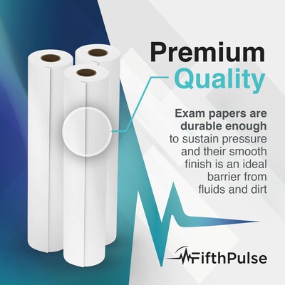 FifthPulse Exam Table Paper, 17 in. x 125 ft., White, 1 Roll (FMN100719)