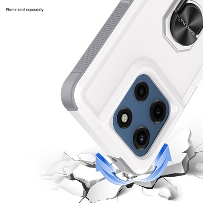 SaharaCase Raider Series Phone Case for Motorola Moto G Stylus 5G, Shock Absorbing, Fossil White (CP00789)