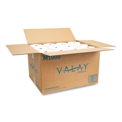 Morcon Small Core Bath Tissue, 2-Ply, White, 1,000 Sheets/Roll, 36 Rolls/Carton (MORM1000)
