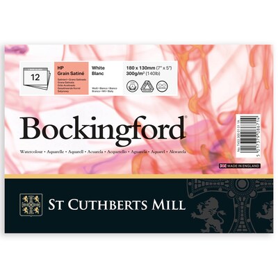 St Cuthberts Mill Bockingford 5 x 7 Watercolor Sketch Pad, 12 Sheets/Pad, 3/Bundle (STCT4533000101