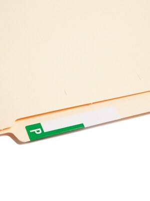 Smead AlphaZ NCC Color-Coded Name Labels, C&P, Label Sheet, Dark Green, 100/Pk (67154)