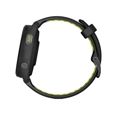 Garmin Forerunner 265S Smartwatch, GPS, 42mm, Black/Amp Yellow Silicone Band (010-02810-03)