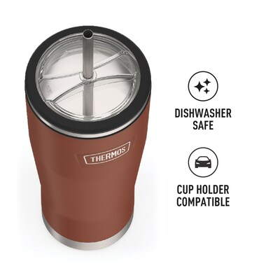 Thermos Icon Stainless Steel Vacuum Insulated, 24 oz., Saddle, (THRIS1112SD4)