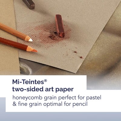 Canson Artist Series 9" x 12" Mi-Teintes Pastel Pad, 24 Sheets/Pad, 2/Bundle (MCXC100510864-2)