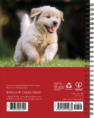 2026 Willow Creek What Goldens Teach Us 6.5 x 8.5 Daily & Monthly Personal Organizer (54680)
