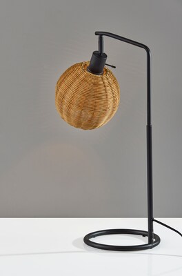 Adesso Maeve 25" Incandescent Table Lamp, Black/Brown (9406-01)
