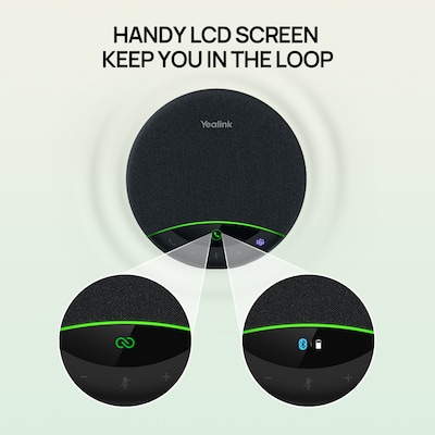 YeaLink SP96 Conference Speaker Phone with Digital Answering, Black (SP96 WITH DONGLE USB-C/A)