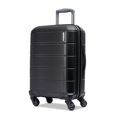 American Tourister Stratum 2.0 22" Hardside Carry-On Suitcase, 4-Wheeled Spinner, Jet Black  (142348-1465)