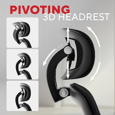 Staples Hyken XL Ergonomic Fabric Swivel Big & Tall Chair, Black (ST63145)