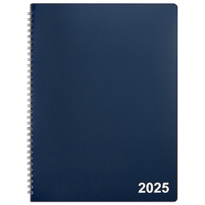 2025 Staples 8 x 11 Monthly Planner, Navy (ST58476-25)