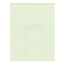 Roaring Spring Paper Products 8.5 x 11 Glued Pads, College Ruled, Green, 50 Sheets/Pad, 36 Pads/Ca