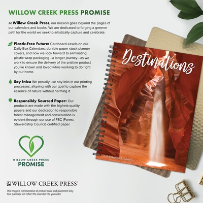 2026 Willow Creek Destinations 6.5" x 8.5" Daily & Monthly Personal Organizer (54628)