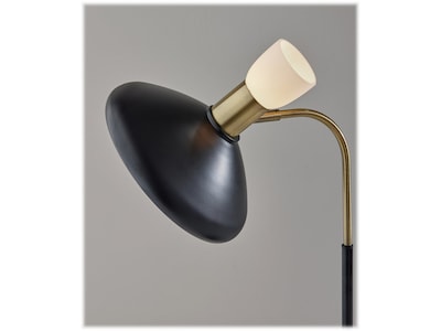 Adesso Patrick Incandescent Desk Lamp, 21", Black/Antique Brass (3758-01)